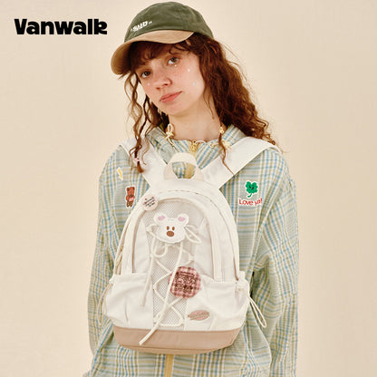 VANWALK กระเป๋าเป้สำหรับนักเรียนดีไซน์น่ารัก Lovely Note รุ่น v2904