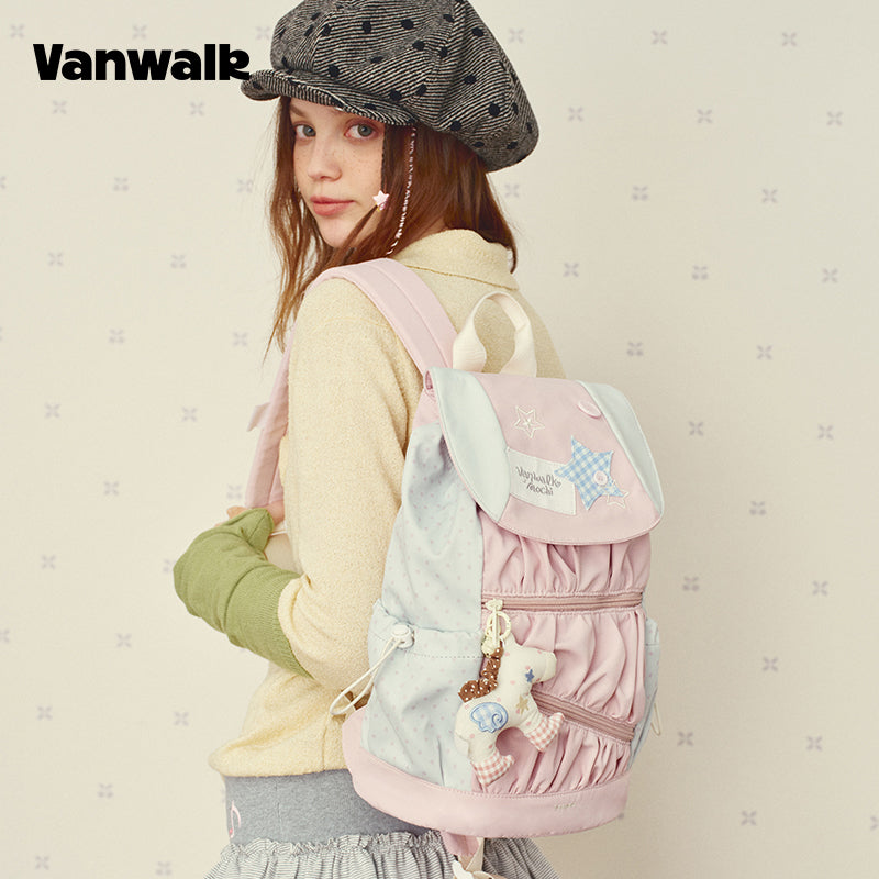 VANWALK Large Capacity Handbag Student Backpack V2997