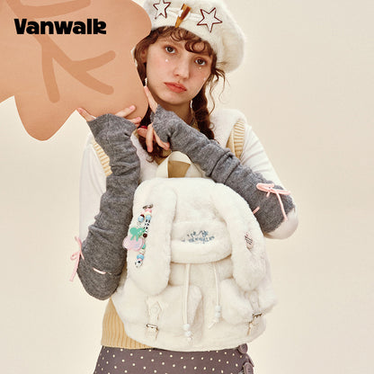 VANWALK กระเป๋าเป้สำหรับนักเรียนดีไซน์น่ารัก Lovely Note รุ่น v2904
