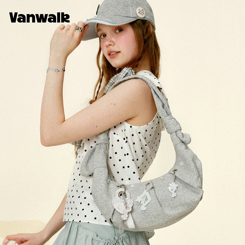 กระเป๋าสะพายไหล่ขนาดเล็ก VANWALK รุ่น Gulugulu Series Original Star ลายรูดาว ทำจากหนัง PU รุ่น V3051