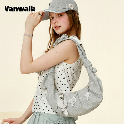 กระเป๋าสะพายไหล่ขนาดเล็ก VANWALK รุ่น Gulugulu Series Original Star ลายรูดาว ทำจากหนัง PU รุ่น V3051