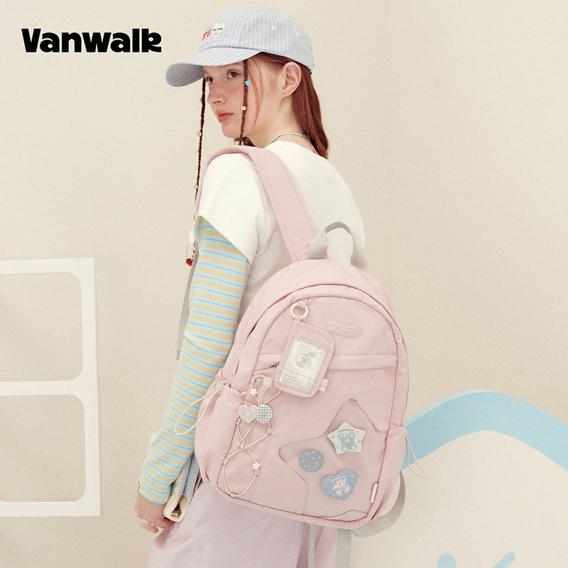 กระเป๋าเป้สะพายหลังชุดบ้านสมุดบันทึกทำมือแสนรัก vanwalk รุ่น v3029