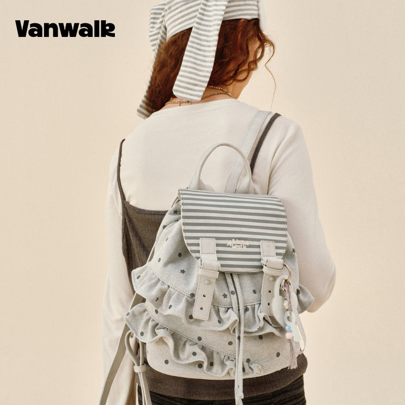 VANWALK กระเป๋าเป้สำหรับนักเรียนดีไซน์น่ารัก Lovely Note รุ่น v2904