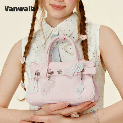 กระเป๋าสะพายไหล่ขนาดเล็ก VANWALK รุ่น Gulugulu Series Original Star ลายรูดาว ทำจากหนัง PU รุ่น V3051