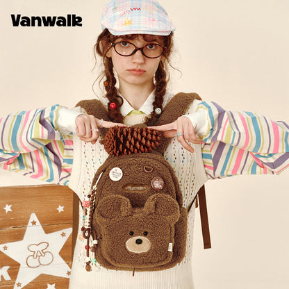 VANWALK กระเป๋าเป้สำหรับนักเรียนดีไซน์น่ารัก Lovely Note รุ่น v2904