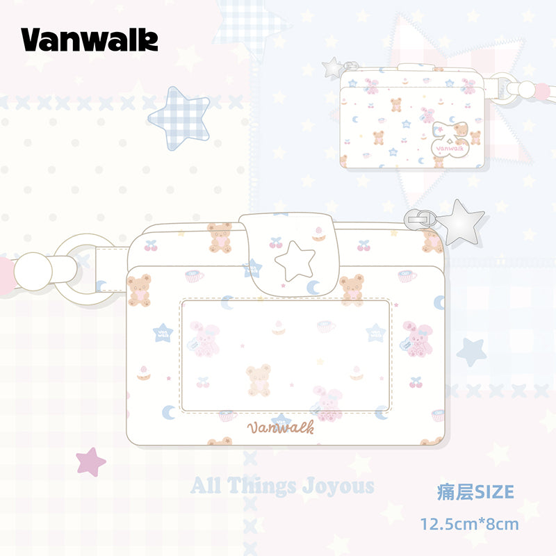 VANWALK 可可派系列可愛兔子掛繩證件卡套 VS125
