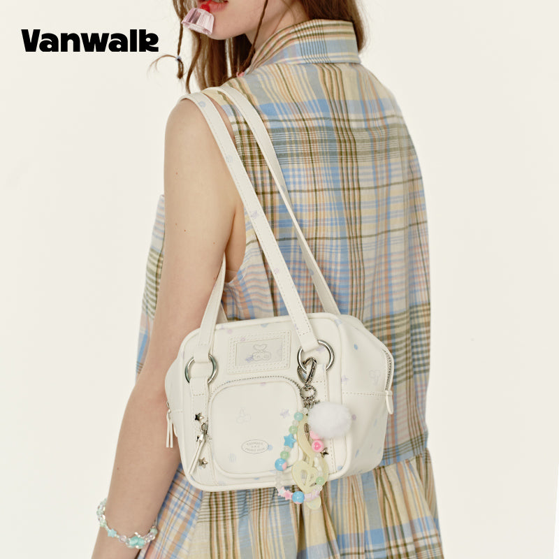 VANWALK กระเป๋าสะพายไหล่แบบถือสำหรับพักผ่อน V2918
