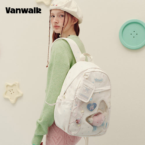 กระเป๋าเป้สะพายหลังชุดบ้านสมุดบันทึกทำมือแสนรัก vanwalk รุ่น v3029