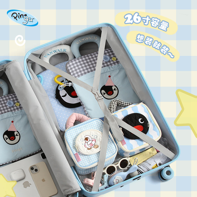 Vanwalk Large capacity Pingu Collaboration Serie suitcase B1010