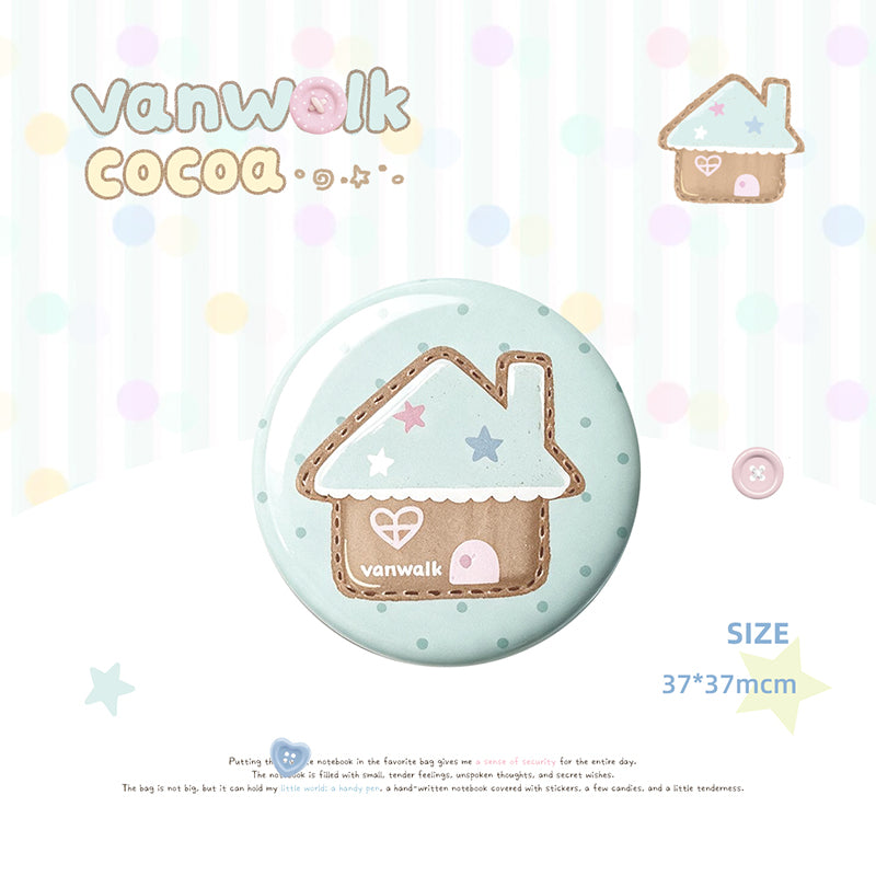 Vanwalk Serye Cocoapie Cute na Plush Charm at Badge K730