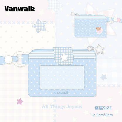 VANWALK 可可派系列可愛兔子掛繩證件卡套 VS125