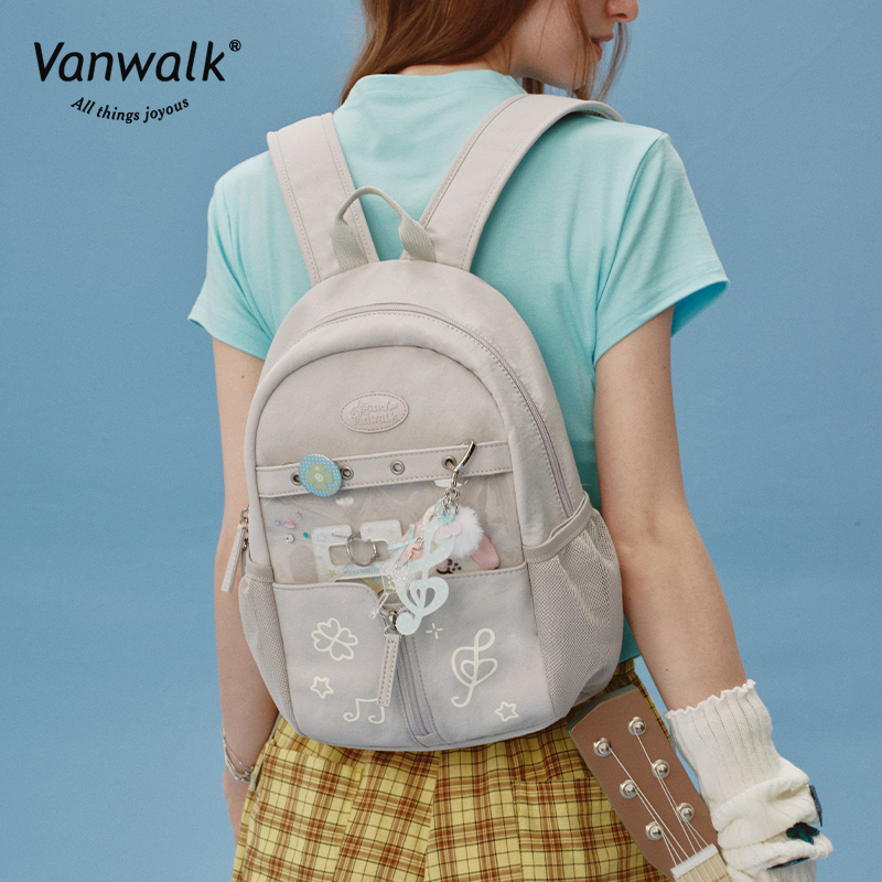 Vanwalk กระเป๋าเป้ Happy Band หลายช่อง V2901