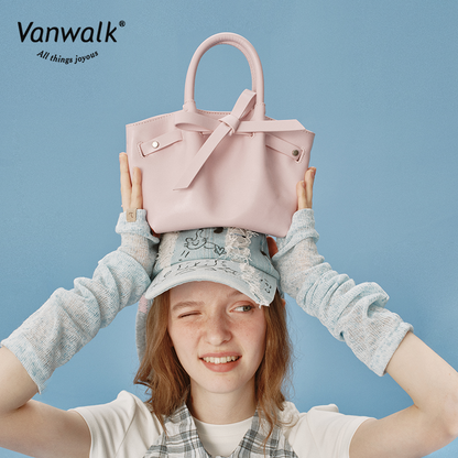 Vanwalk กระเป๋าตะกร้าผักแบบถือ Happy Band V2907