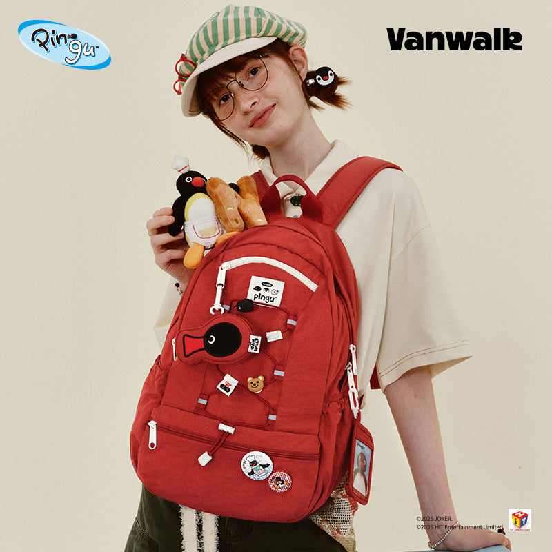 حقيبة ظهر سلسلة تعاون Vanwalk Pingu موديل V2921
