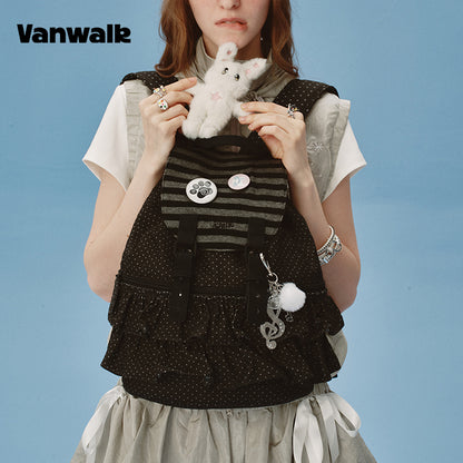 VANWALK กระเป๋าเป้สำหรับนักเรียนดีไซน์น่ารัก Lovely Note รุ่น v2904
