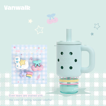 Vanwalk سلسلة كوكوبي زجاجة مياه لطيفة سعة 800ml k714