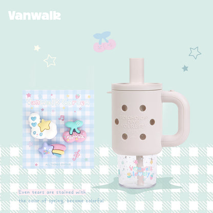Vanwalk سلسلة كوكوبي زجاجة مياه لطيفة سعة 800ml k714