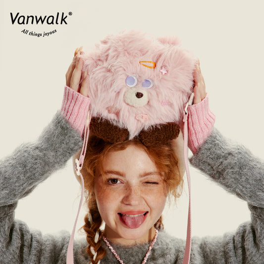 Vanwalk Fashion Mao Monster  Crossbody Bag V2717