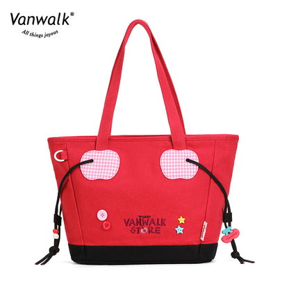 Vanwalk กระเป๋าสะพายไหล่คริสต์มาสกันน้ำ V2868
