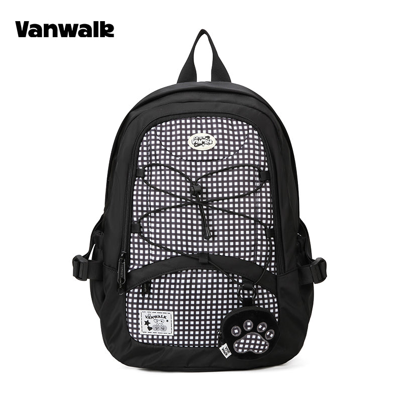 VANWALK กระเป๋าถือขนาดใหญ่ กระเป๋าเป้สำหรับนักเรียน V2916
