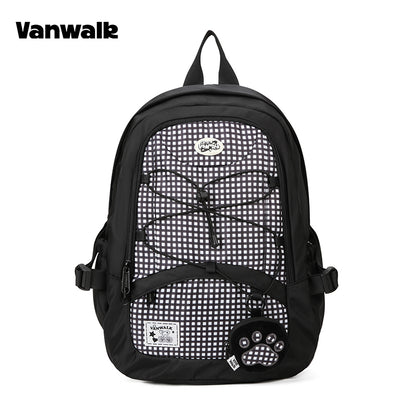 VANWALK กระเป๋าถือขนาดใหญ่ กระเป๋าเป้สำหรับนักเรียน V2916