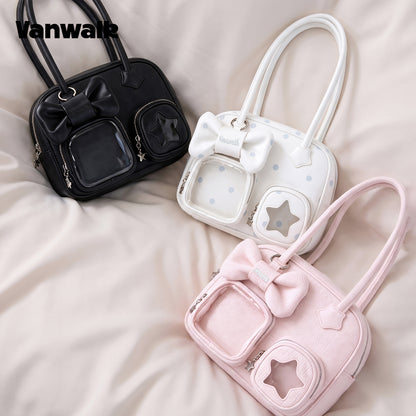 حقائب كتف أصلية من سلسلة VANWALK Multi-Pockets COCOA PIE، الطراز V3086