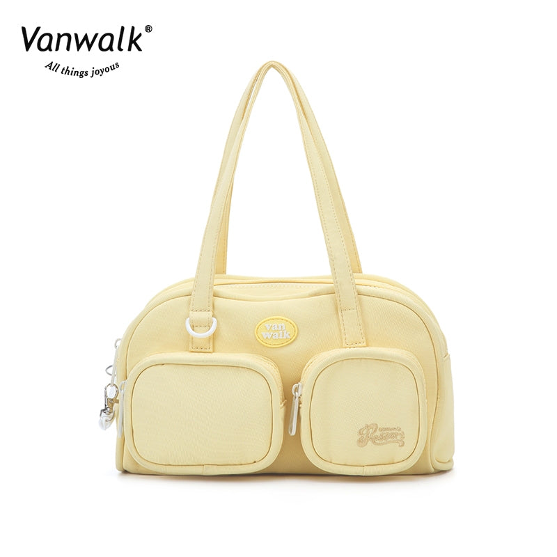 Vanwalk กระเป๋าสะพายไหล่ ชาในฤดูร้อนบ่ายกันน้ำ V2629
