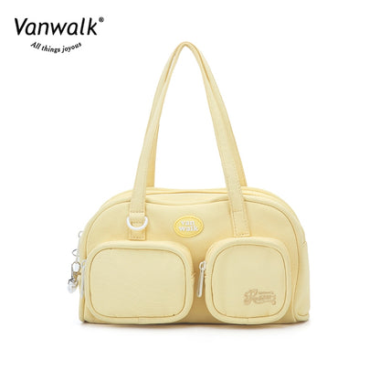 Vanwalk กระเป๋าสะพายไหล่ ชาในฤดูร้อนบ่ายกันน้ำ V2629