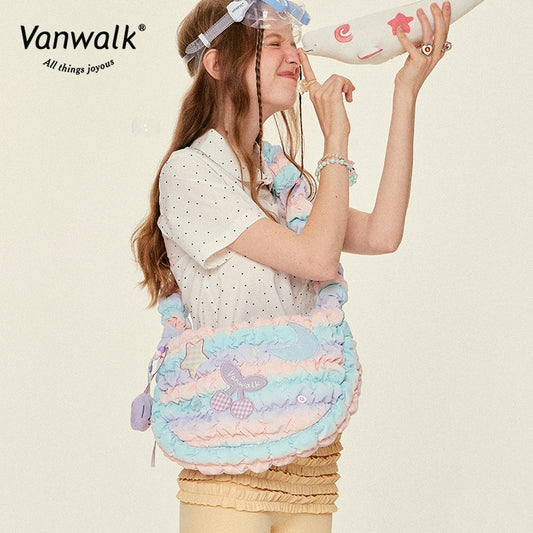 Vanwalk กระเป๋าสะพายข้างซีรีส์ Bubble Island น้ำหนักเบา V2824