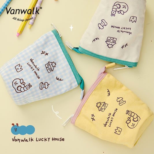 Vanwalk لطيف مجموعة منزل الحظ علبة أقلام K454