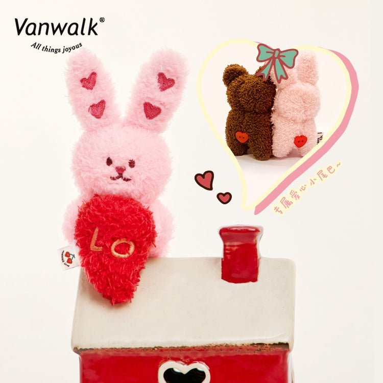 Vanwalk ตุ๊กตาหมีเท็ดดี้ พวงกุญแจผ้าฟลีซ W1111