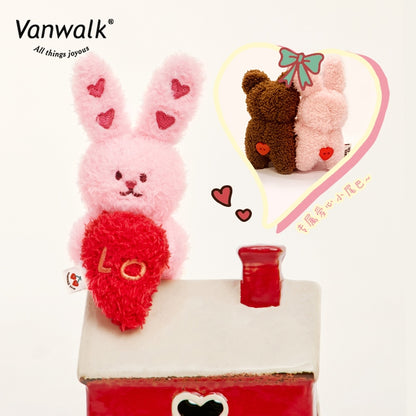 Vanwalk ตุ๊กตาหมีเท็ดดี้ พวงกุญแจผ้าฟลีซ W1111