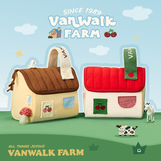 Vanwalk حقيبة تجميل بتصميم ريفي لطيف VS14