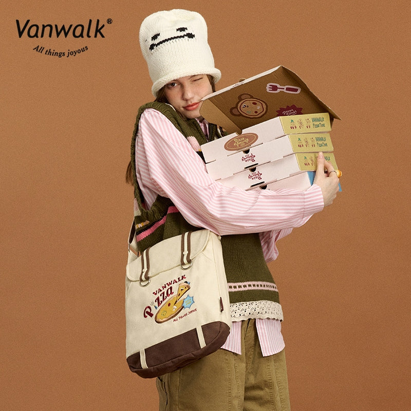 Vanwalk กระเป๋าสะพายข้างพิซซ่า น้ำหนักเบา V2859