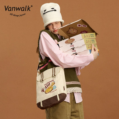 Vanwalk กระเป๋าสะพายข้างพิซซ่า น้ำหนักเบา V2859
