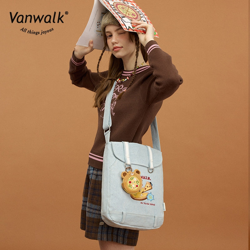 Vanwalk กระเป๋าสะพายข้างพิซซ่า น้ำหนักเบา V2859