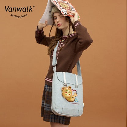 Vanwalk กระเป๋าสะพายข้างพิซซ่า น้ำหนักเบา V2859