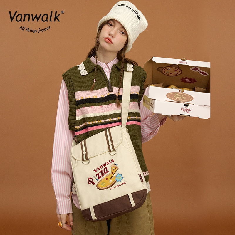 Vanwalk กระเป๋าสะพายข้างพิซซ่า น้ำหนักเบา V2859
