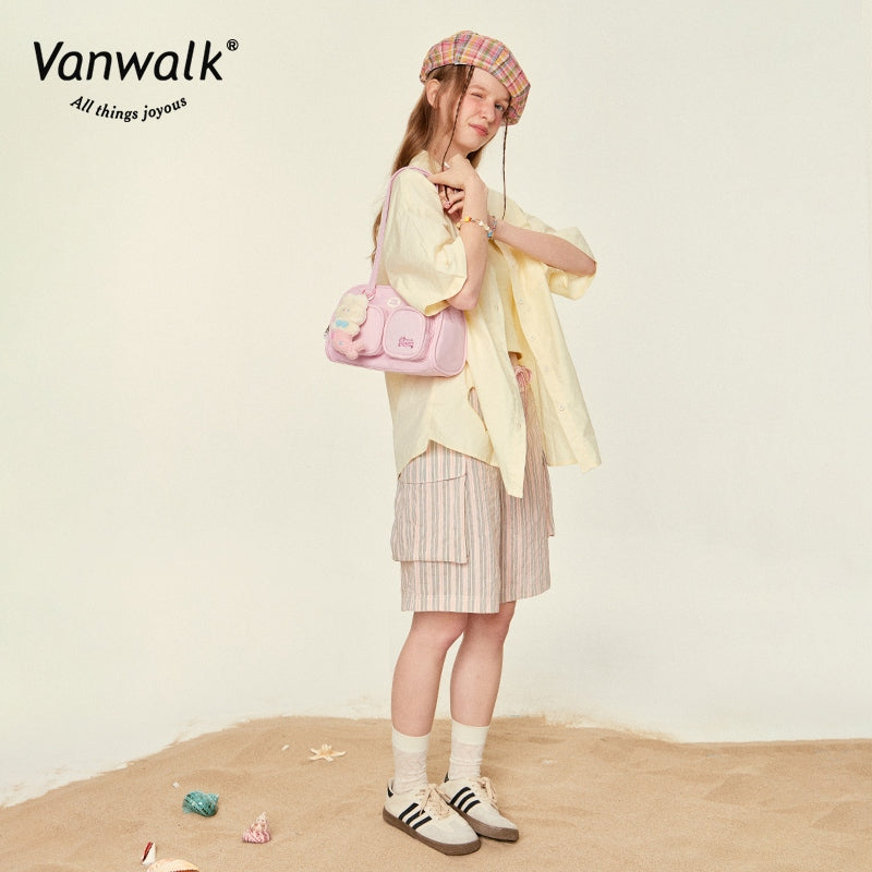 Vanwalk กระเป๋าสะพายไหล่เกาะฟองน้ำ น้ำหนักเบา V2833