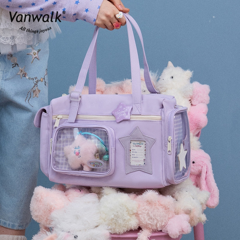 Vanwalk กระเป๋าสะพายข้าง Lucky Star กันน้ำ มีหลายช่อง V2887