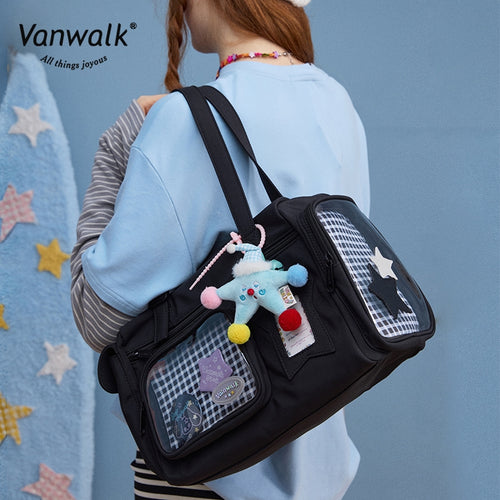 Vanwalk กระเป๋าสะพายข้าง Lucky Star กันน้ำ มีหลายช่อง V2887