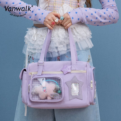 Vanwalk กระเป๋าสะพายข้าง Lucky Star กันน้ำ มีหลายช่อง V2887