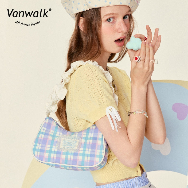 Vanwalk กระเป๋าสะพายไหล่สไตล์หรู V2815