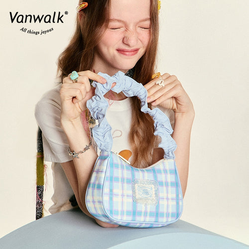 Vanwalk กระเป๋าสะพายไหล่สไตล์หรู V2815