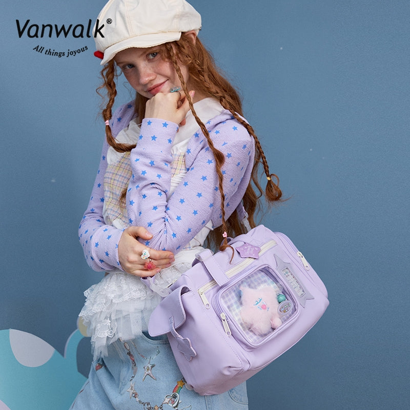 Vanwalk กระเป๋าสะพายข้าง Lucky Star กันน้ำ มีหลายช่อง V2887