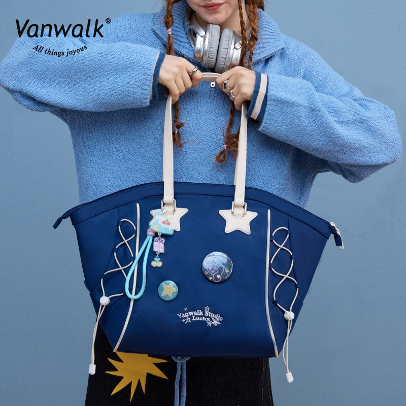 Vanwalk กระเป๋าสะพายไหล่กันน้ำ Lucky Star V2890