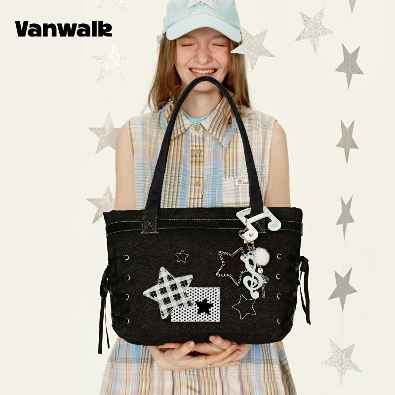 VANWALK กระเป๋าสะพายไหล่ขนาดใหญ่สำหรับถือด้วยมือ รุ่น V2915