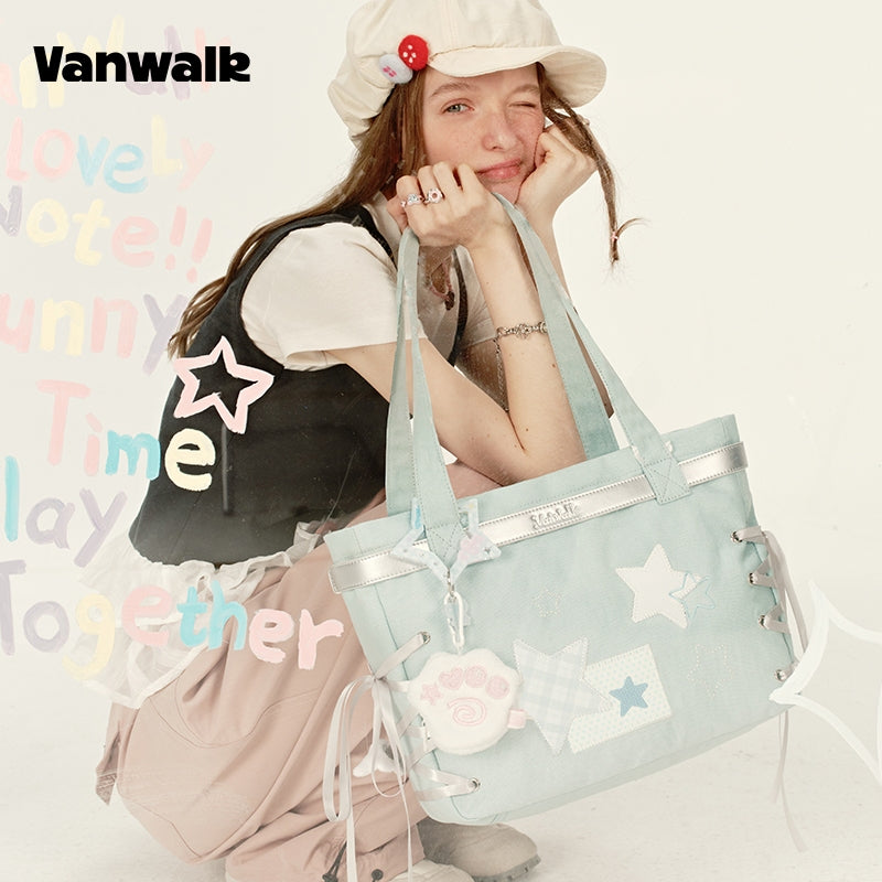VANWALK กระเป๋าสะพายไหล่ขนาดใหญ่สำหรับถือด้วยมือ รุ่น V2915