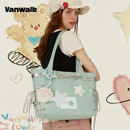 VANWALK กระเป๋าสะพายไหล่ขนาดใหญ่สำหรับถือด้วยมือ รุ่น V2915