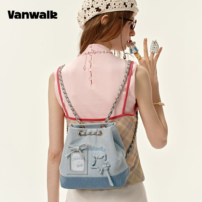VANWALK กระเป๋าเป้สะพายหลังสำหรับเดินทางและใช้งานประจำวัน V2914